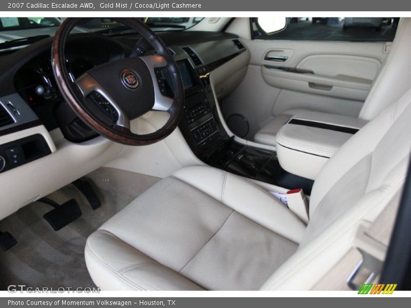 Gold Mist / Cocoa/Light Cashmere 2007 Cadillac Escalade AWD