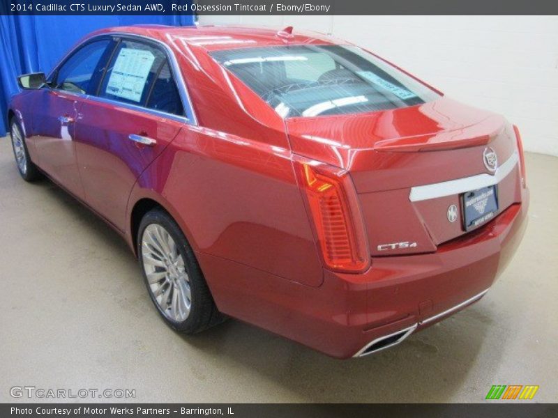 Red Obsession Tintcoat / Ebony/Ebony 2014 Cadillac CTS Luxury Sedan AWD