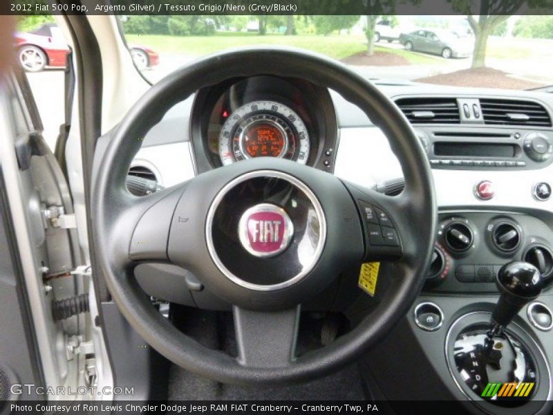 Argento (Silver) / Tessuto Grigio/Nero (Grey/Black) 2012 Fiat 500 Pop