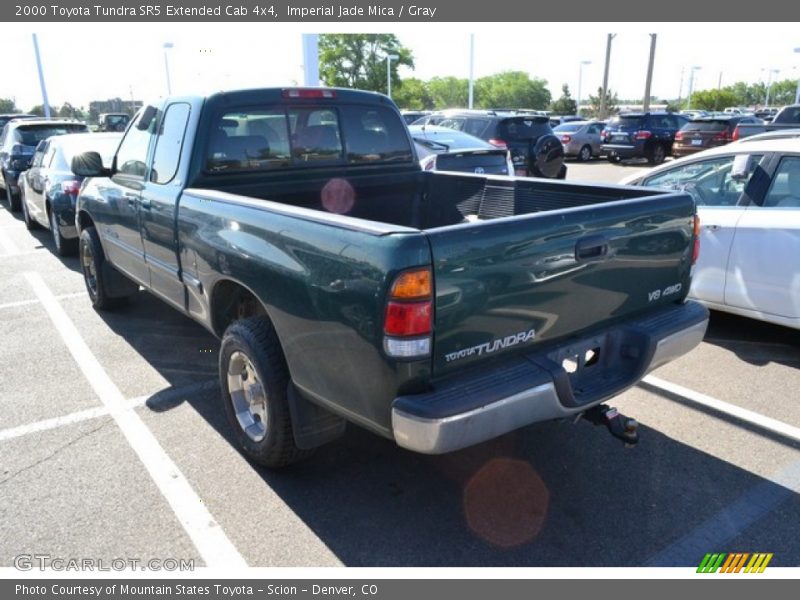 Imperial Jade Mica / Gray 2000 Toyota Tundra SR5 Extended Cab 4x4