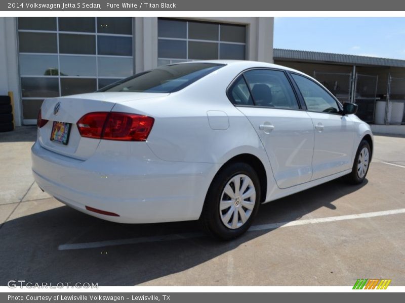 Pure White / Titan Black 2014 Volkswagen Jetta S Sedan