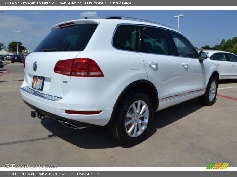 Pure White / Cornsilk Beige 2014 Volkswagen Touareg V6 Sport 4Motion