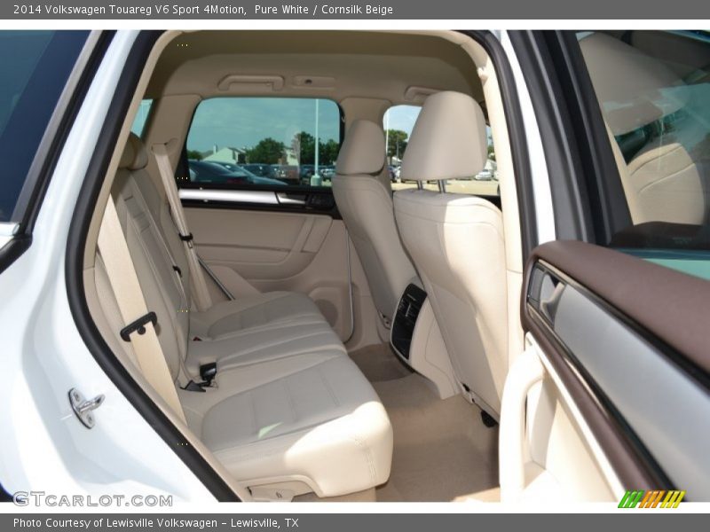Pure White / Cornsilk Beige 2014 Volkswagen Touareg V6 Sport 4Motion