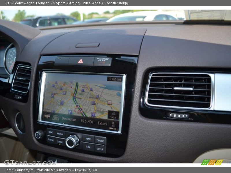 Pure White / Cornsilk Beige 2014 Volkswagen Touareg V6 Sport 4Motion