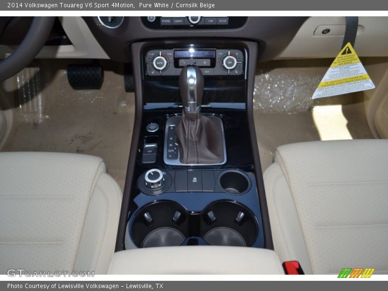 Pure White / Cornsilk Beige 2014 Volkswagen Touareg V6 Sport 4Motion