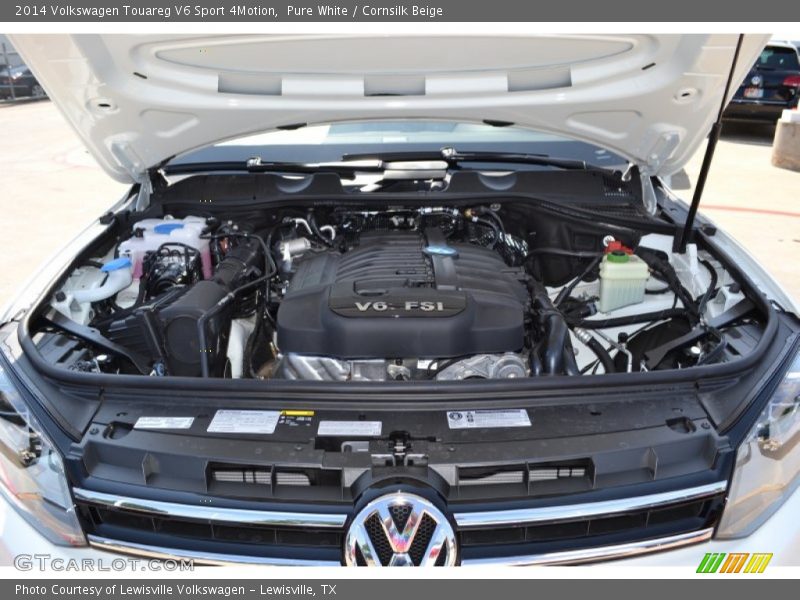 Pure White / Cornsilk Beige 2014 Volkswagen Touareg V6 Sport 4Motion