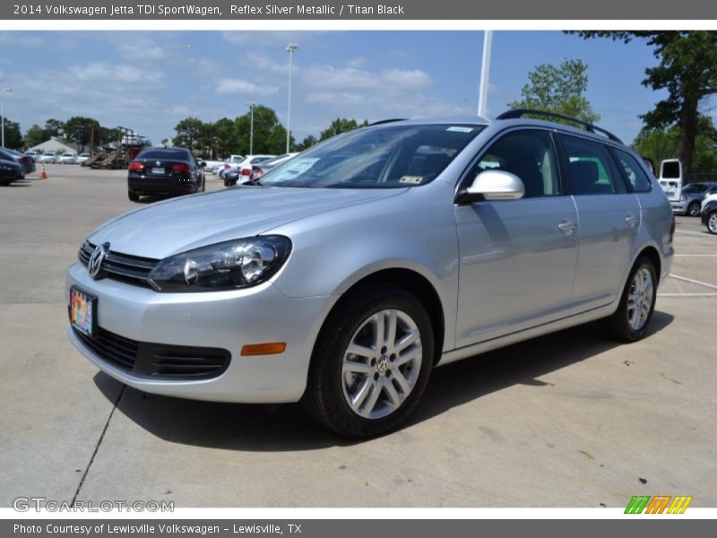 Reflex Silver Metallic / Titan Black 2014 Volkswagen Jetta TDI SportWagen