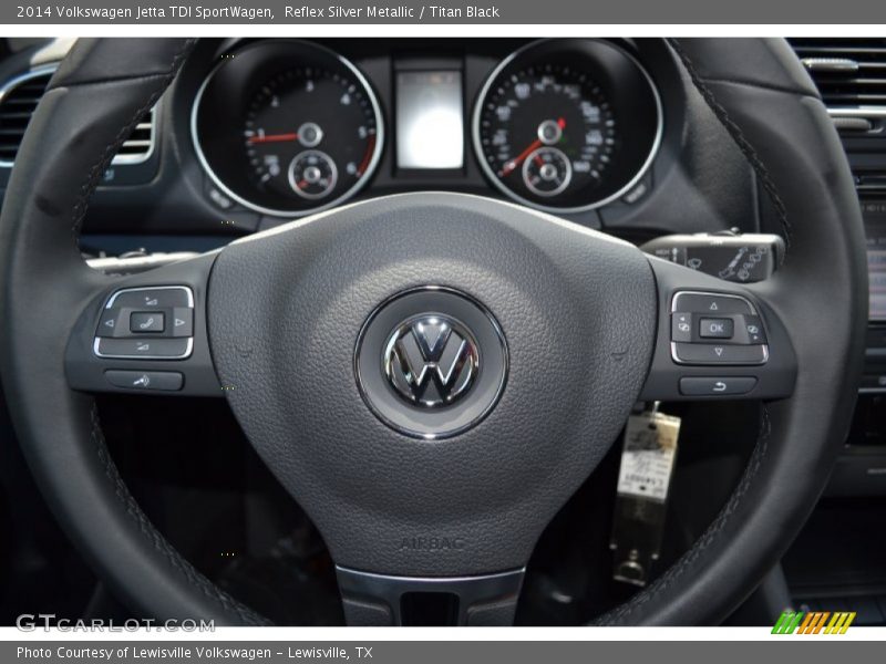Reflex Silver Metallic / Titan Black 2014 Volkswagen Jetta TDI SportWagen