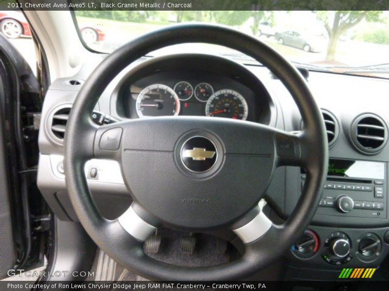 Black Granite Metallic / Charcoal 2011 Chevrolet Aveo Aveo5 LT