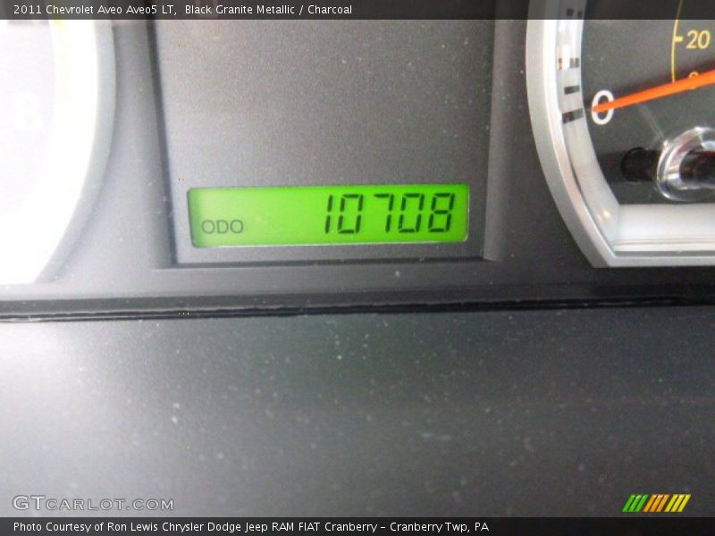 Black Granite Metallic / Charcoal 2011 Chevrolet Aveo Aveo5 LT