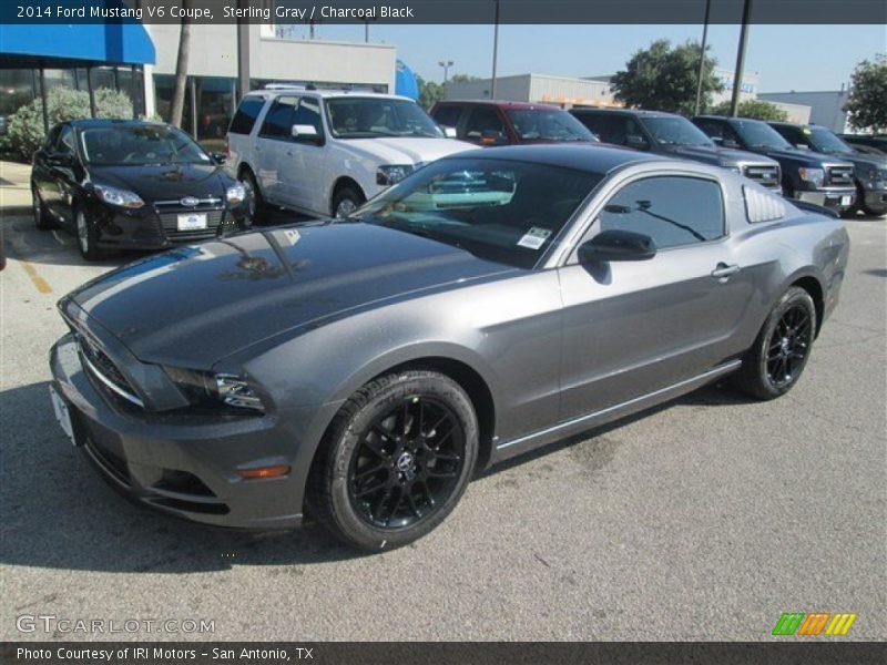 Sterling Gray / Charcoal Black 2014 Ford Mustang V6 Coupe