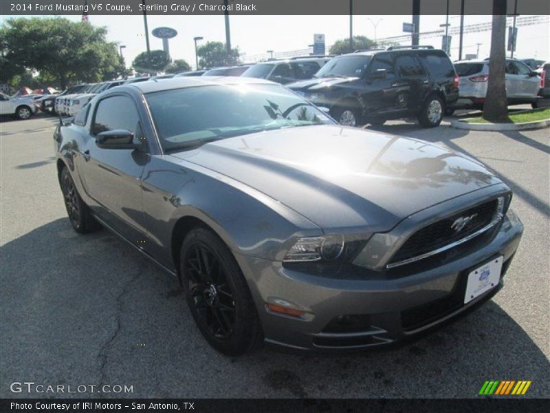 Sterling Gray / Charcoal Black 2014 Ford Mustang V6 Coupe