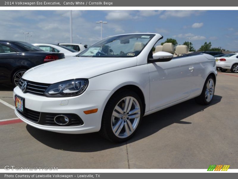 Candy White / Cornsilk Beige 2014 Volkswagen Eos Executive