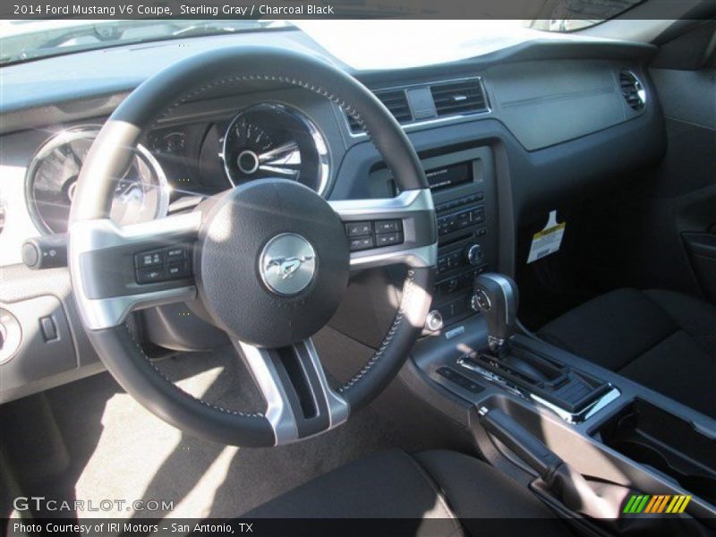 Sterling Gray / Charcoal Black 2014 Ford Mustang V6 Coupe