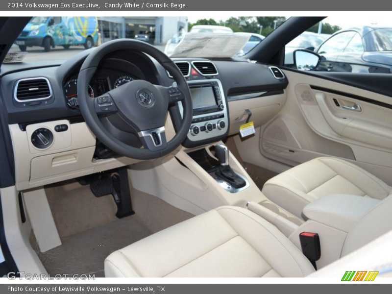 Candy White / Cornsilk Beige 2014 Volkswagen Eos Executive