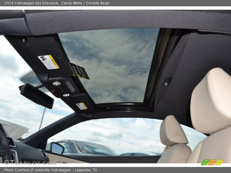 Candy White / Cornsilk Beige 2014 Volkswagen Eos Executive