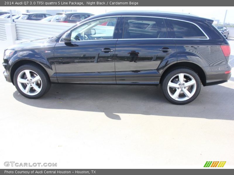 Night Black / Cardamom Beige 2014 Audi Q7 3.0 TFSI quattro S Line Package