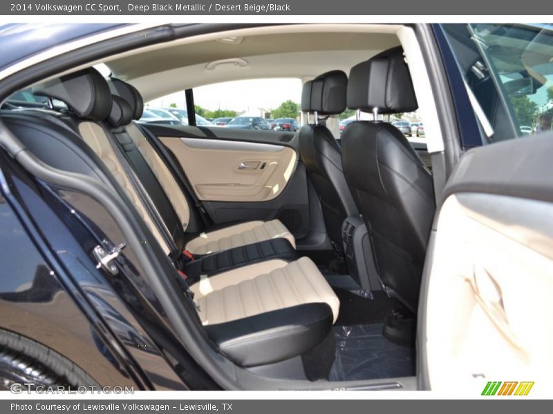 Deep Black Metallic / Desert Beige/Black 2014 Volkswagen CC Sport