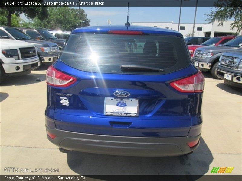 Deep Impact Blue / Charcoal Black 2014 Ford Escape S