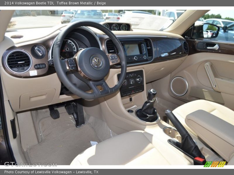 Toffee Brown Metallic / Beige 2014 Volkswagen Beetle TDI