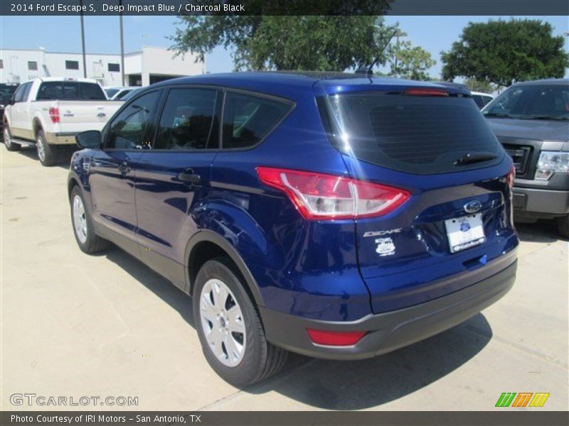 Deep Impact Blue / Charcoal Black 2014 Ford Escape S