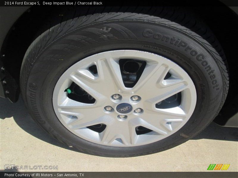 Deep Impact Blue / Charcoal Black 2014 Ford Escape S