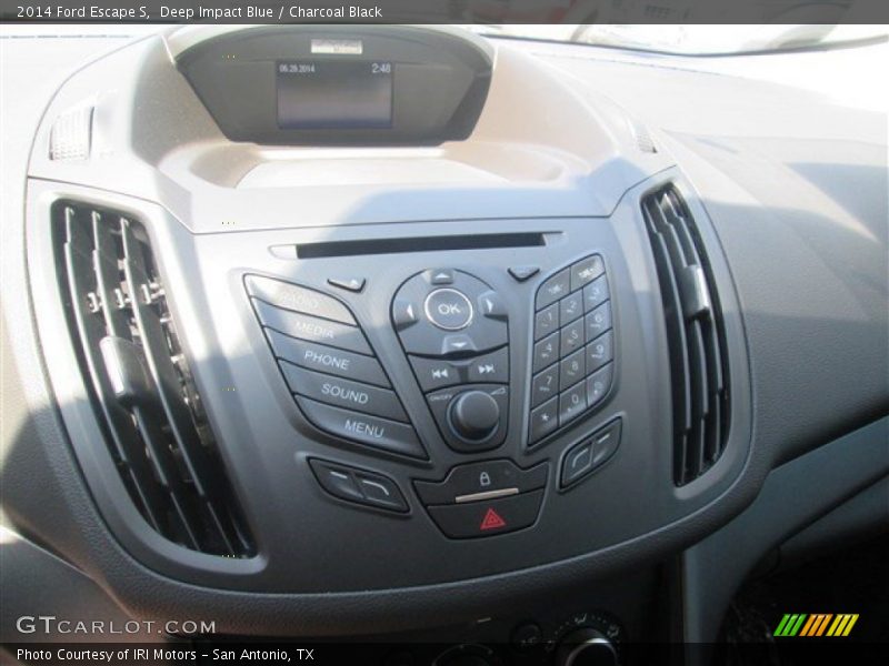Deep Impact Blue / Charcoal Black 2014 Ford Escape S