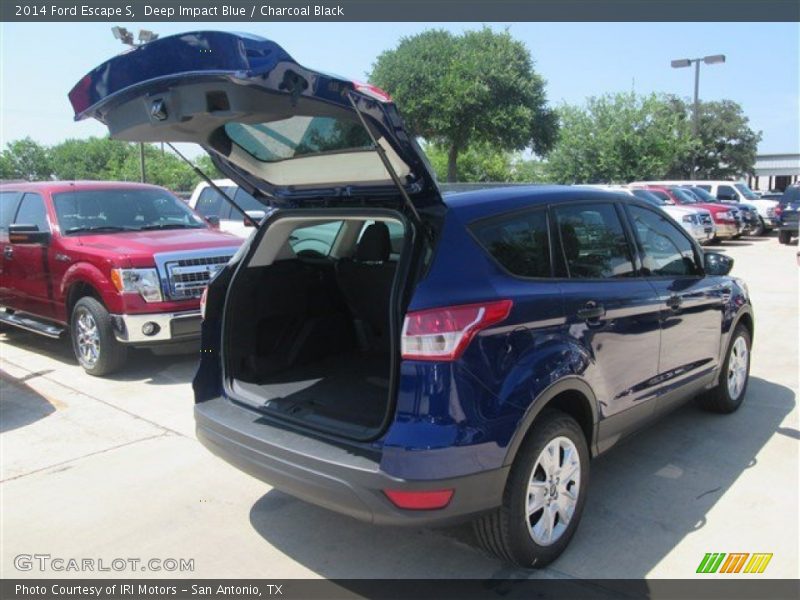 Deep Impact Blue / Charcoal Black 2014 Ford Escape S