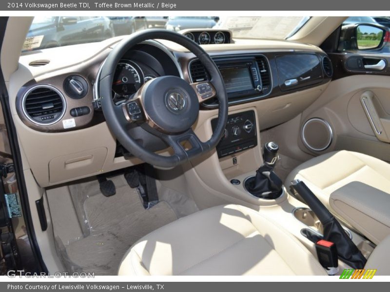  2014 Beetle TDI Beige Interior