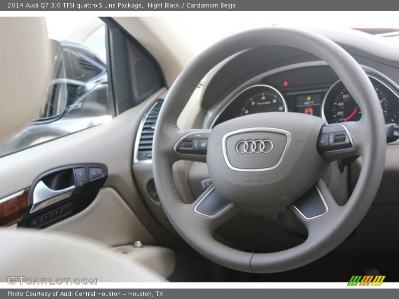 Night Black / Cardamom Beige 2014 Audi Q7 3.0 TFSI quattro S Line Package
