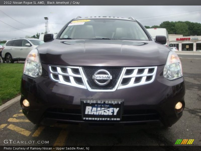 Black Amethyst / Gray 2012 Nissan Rogue SL AWD