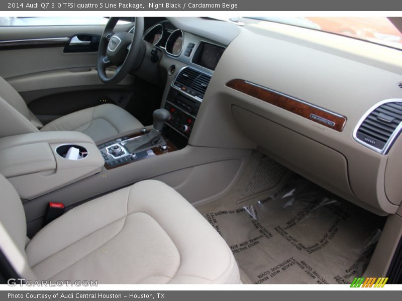 Night Black / Cardamom Beige 2014 Audi Q7 3.0 TFSI quattro S Line Package