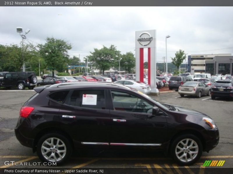 Black Amethyst / Gray 2012 Nissan Rogue SL AWD