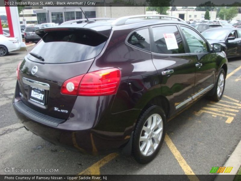 Black Amethyst / Gray 2012 Nissan Rogue SL AWD