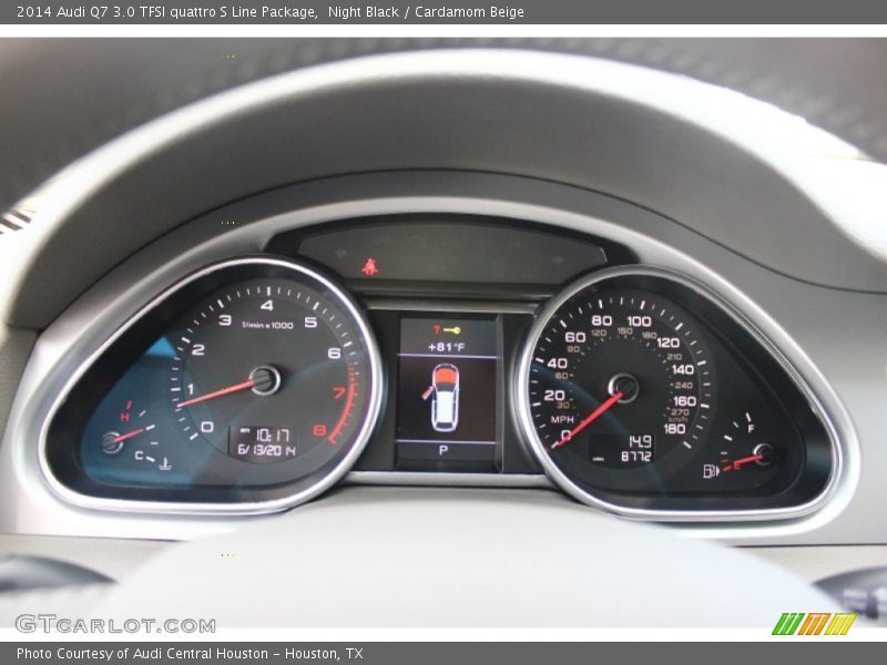 Night Black / Cardamom Beige 2014 Audi Q7 3.0 TFSI quattro S Line Package