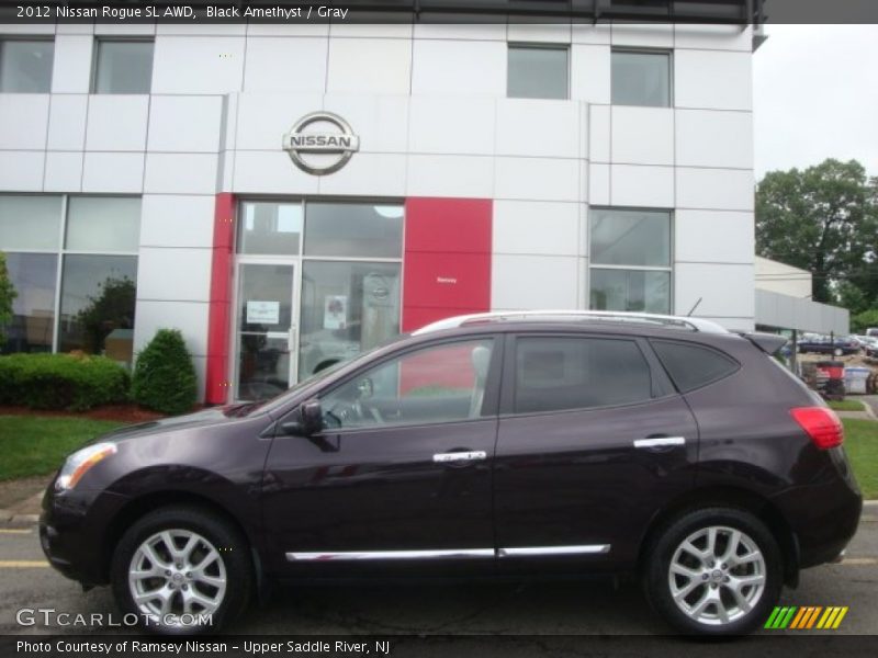 Black Amethyst / Gray 2012 Nissan Rogue SL AWD