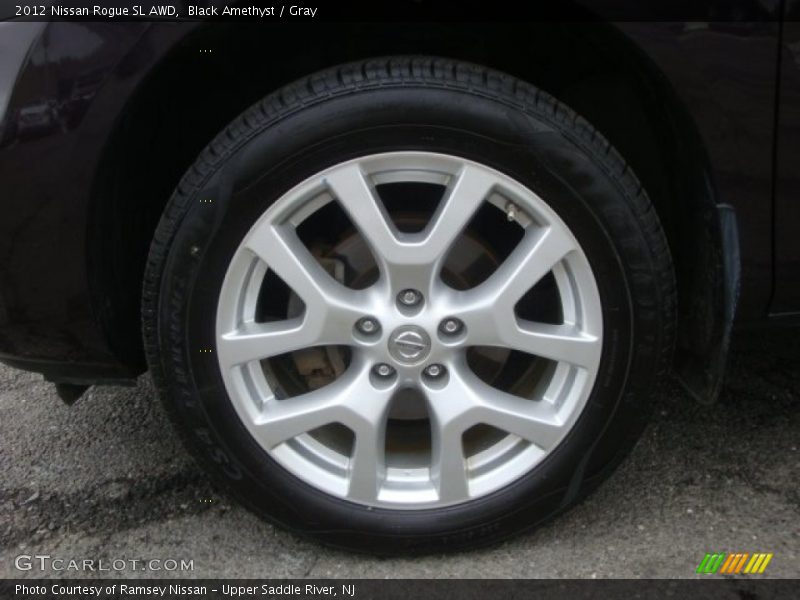 Black Amethyst / Gray 2012 Nissan Rogue SL AWD