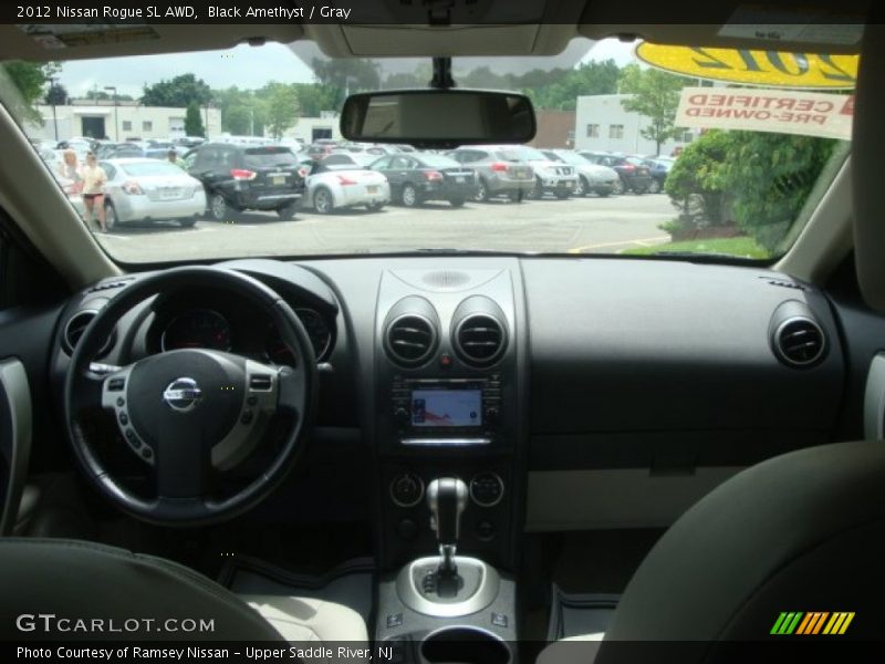 Black Amethyst / Gray 2012 Nissan Rogue SL AWD