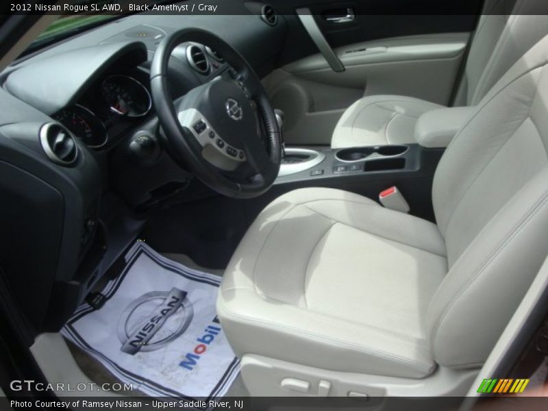 Black Amethyst / Gray 2012 Nissan Rogue SL AWD
