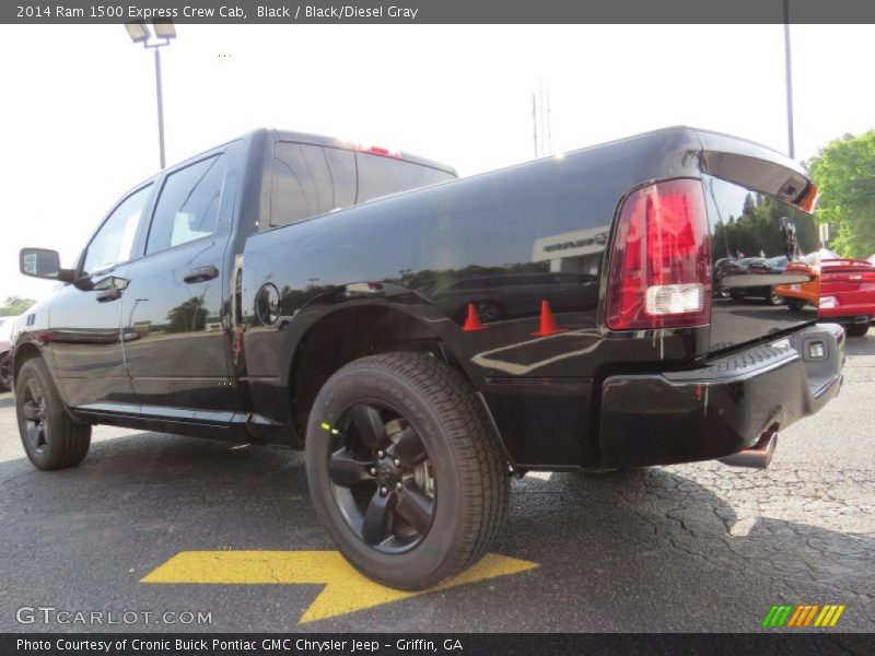 Black / Black/Diesel Gray 2014 Ram 1500 Express Crew Cab