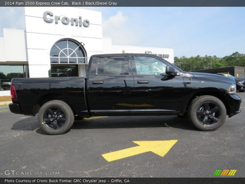 Black / Black/Diesel Gray 2014 Ram 1500 Express Crew Cab