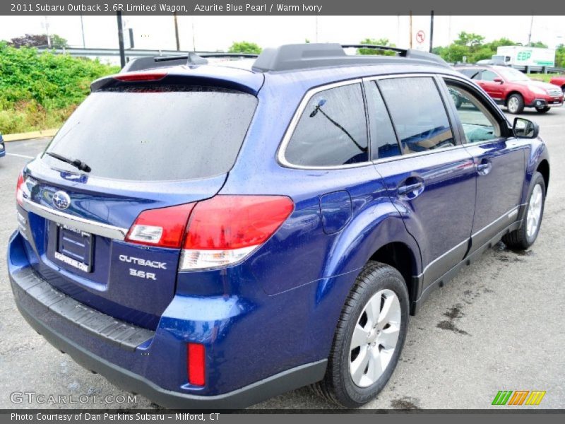 Azurite Blue Pearl / Warm Ivory 2011 Subaru Outback 3.6R Limited Wagon