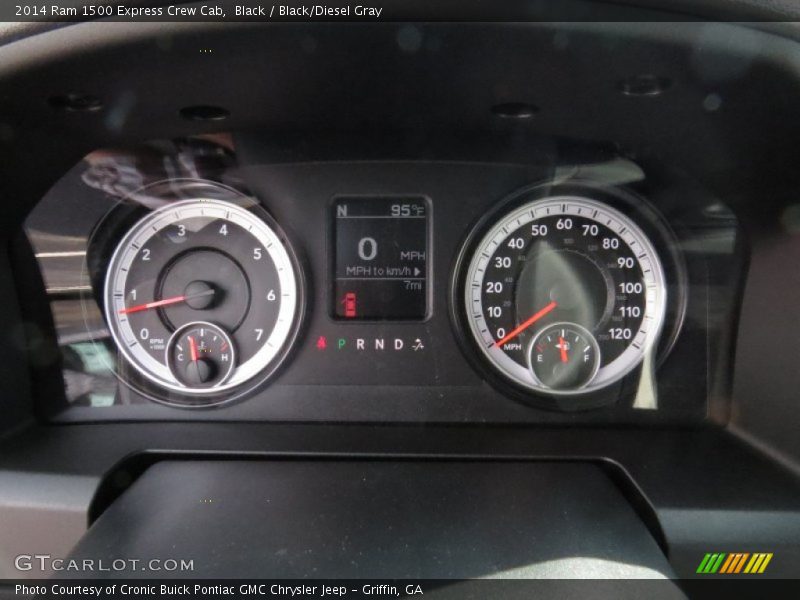 Black / Black/Diesel Gray 2014 Ram 1500 Express Crew Cab