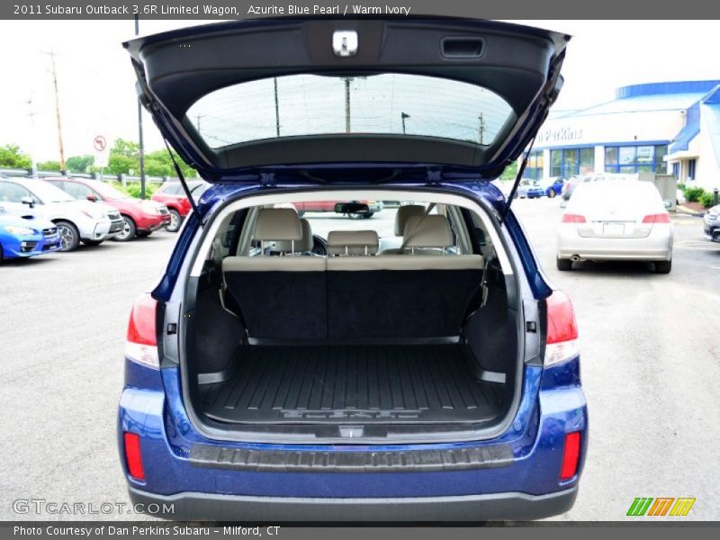 Azurite Blue Pearl / Warm Ivory 2011 Subaru Outback 3.6R Limited Wagon