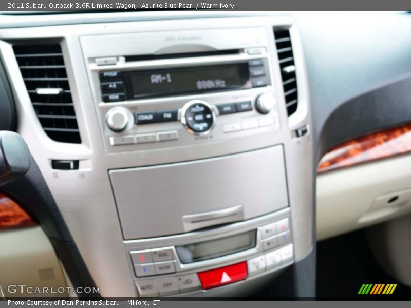 Azurite Blue Pearl / Warm Ivory 2011 Subaru Outback 3.6R Limited Wagon