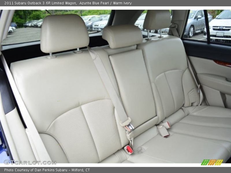 Azurite Blue Pearl / Warm Ivory 2011 Subaru Outback 3.6R Limited Wagon