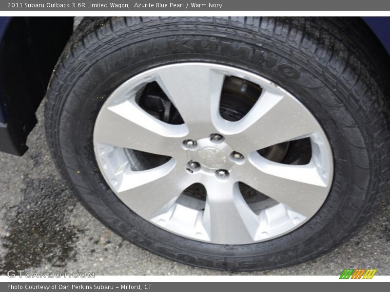 Azurite Blue Pearl / Warm Ivory 2011 Subaru Outback 3.6R Limited Wagon