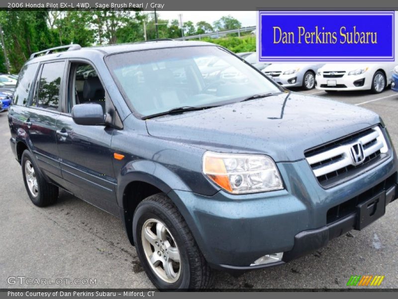 Sage Brush Pearl / Gray 2006 Honda Pilot EX-L 4WD