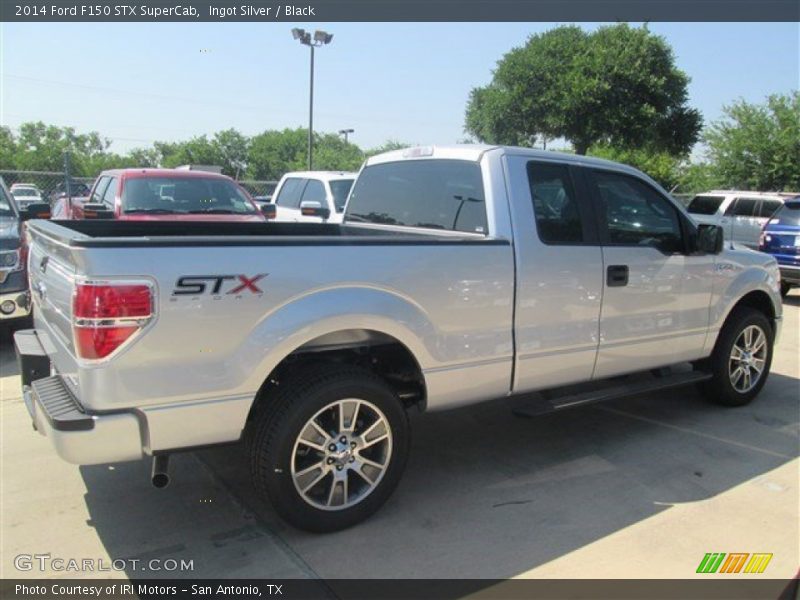 Ingot Silver / Black 2014 Ford F150 STX SuperCab