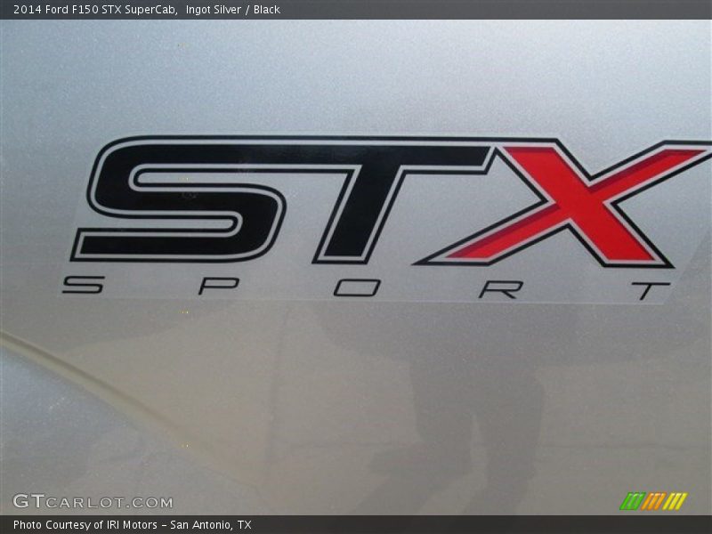 Ingot Silver / Black 2014 Ford F150 STX SuperCab